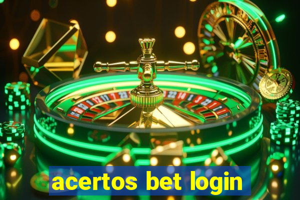 acertos bet login